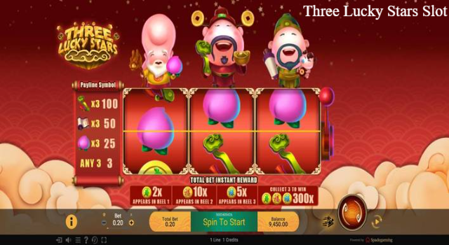 Mainkan Game Terbaru Three Lucky Stars Slot